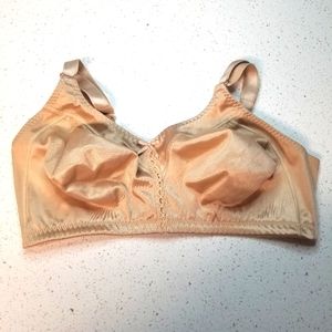 Bali 3820 Nude Double Support Wirefree Bra Soft Cups Size 40DD
